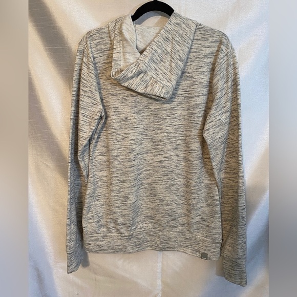 Bench Twist Neck Fitted Hoodie Heathered  Gray Ladies XLg - Picture 7 of 11